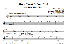 How Great Is Our God with Holy, Holy, Holy - Violin 1 