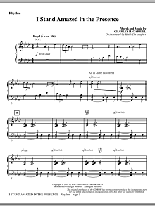 I Stand Amazed In The Presence - Rhythm 
