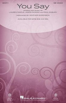 You Say (arr. Heather Sorenson) 