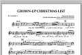 Grown Up Christmas List (with Optional Vocal Solo) - Bb Clarinet 1