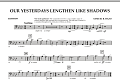 Our Yesterdays Lengthen Like Shadows - Bassoon
