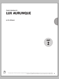 Guides to Band Masterworks, Vol. 4 - Student Workbook - Lux Aurumque