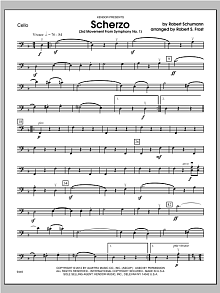 Scherzo (3rd Movement From Symphony No. 1) - Cello 