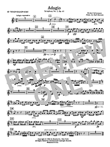 Adagio Symphony No. 2, Op. 61 - Bb Tenor Saxophone 