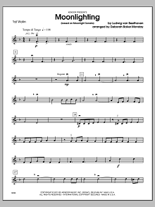Moonlighting (based on Moonlight Sonata) - Violin 1 