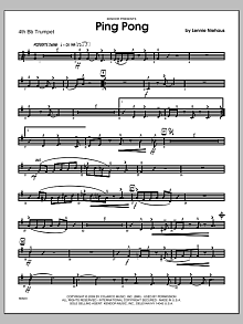 Ping Pong - 4th Bb Trumpet 
