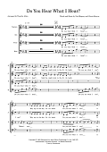 Do You Hear What I Hear? (arr. Tim Allen) - Choral Score