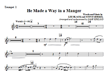 He Made A Way In A Manger - Bb Trumpet 1 