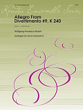 Allegro from Divertimento #9, K 240 (arr. Kevin Kaisershot) - 1st Bb Clarinet