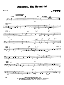America, the Beautiful - Bass 