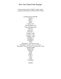 How Can I Keep from Singing (arr. Matt and Adam Podd) - Score