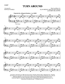 Turn Around (arr. Ronald Staheli) - Harp 
