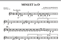 Minuet in D - Violin 3 (Viola Treble Clef)