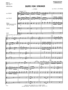 Suite for Strings - Full Score 