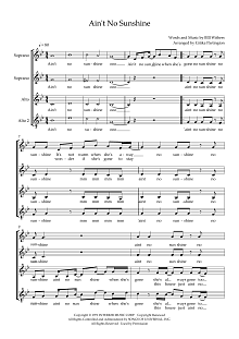 Ain't No Sunshine (arr. Gitika Partington) 