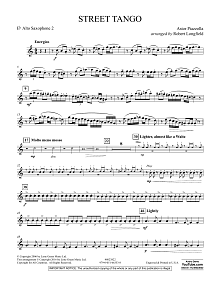 Street Tango - Eb Alto Saxophone 2 