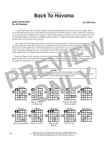Back To Havana - Guitar Chord Chart 