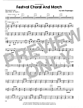 Festival Choral And March - Percussion