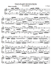 Two-Part Invention in A Minor 
