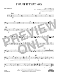 I Want It That Way (arr. Michael Brown) - Bass