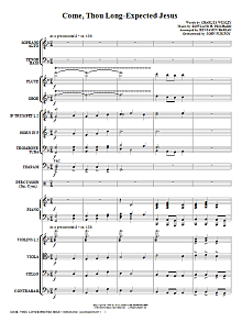 Come, Thou Long-Expected Jesus - Full Score 