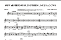 Our Yesterdays Lengthen Like Shadows - F Horn 1