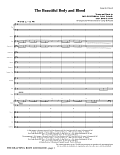 The Beautiful Body And Blood - Full Score
