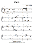 I Will [Jazz version] (arr. Brent Edstrom)