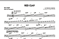 Red Clay - Bass Clef Solo Sheet
