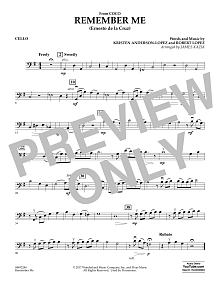 Remember Me (from Coco) (arr. James Kazik) - Cello 