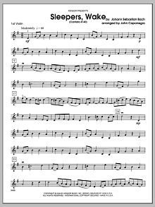Sleepers, Wake (Cantata #140) - 1st Violin 