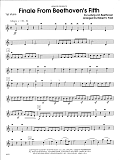 Finale From Beethoven's Fifth - 1st Violin