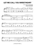 Let Me Call You Sweetheart [Jazz version] (arr. Phillip Keveren)