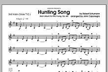Hunting Song (from Album For The Young, Op. 68) - Violin 3 