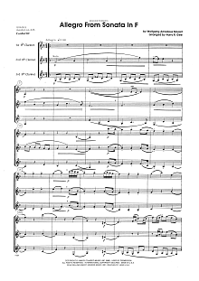 Allegro From Sonata In F - Full Score 