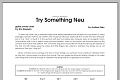 Try Something Neu - Guitar Chord Chart