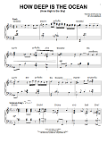 How Deep Is The Ocean (How High Is The Sky) [Jazz version] (arr. Brent Edstrom)