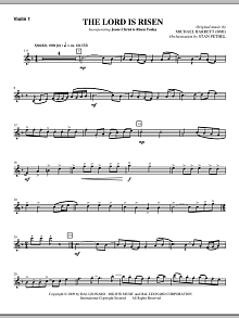 The Lord Is Risen - Violin 1 