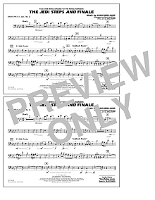 The Jedi Steps and Finale (from Star Wars: The Force Awakens) - Baritone B.C. (Opt. Tbn. 2) 