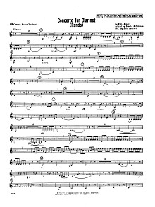 Concerto For Clarinet - Rondo (3rd Movement) - K.622 - Bb Contra Bass Clarinet 