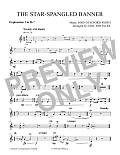 The Star-Spangled Banner (arr. Eric Whitacre) - Euphonium 2 TC in Bb