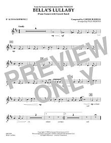Bella's Lullaby (from Twilight) - Eb Alto Saxophone 2 