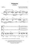 Meditation (Meditacao) (arr. Mark Hayes)