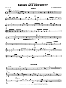 Fanfare and Celebration - 2nd Violin 