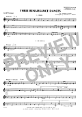 Three Renaissance Dances (From Het Derde Musyk Boexcken - 3rd Bb Trumpet