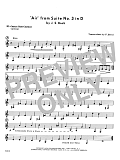 Air From Suite #3 In D - Bb Contra Bass Clarinet