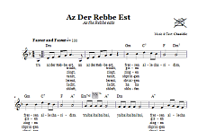 Az Der Rebbe Est (As The Rebbe Eats) 