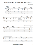 Lute Suite No. 1, BWV 996 "Bourree"