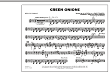 Green Onions - Bells/Xylophone 