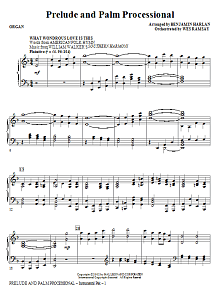 Prelude And Palm Processional - Organ 